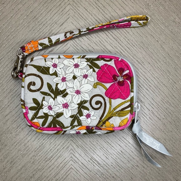 Vera Bradley Tea Garden Tech Case Coin Wallet Wristlet - Picture 2 of 11